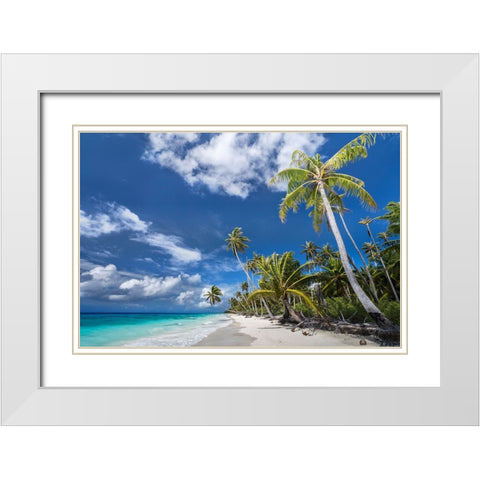 Desert Island White Modern Wood Framed Art Print with Double Matting by Wrobel, Karsten
