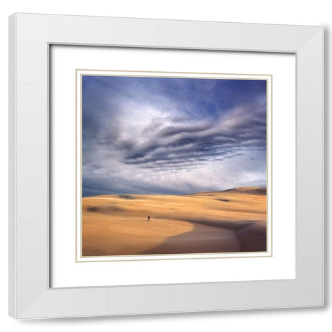 The Last Frame White Modern Wood Framed Art Print with Double Matting by Lewandowski, Grzegorz