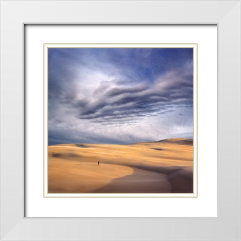 The Last Frame White Modern Wood Framed Art Print with Double Matting by Lewandowski, Grzegorz