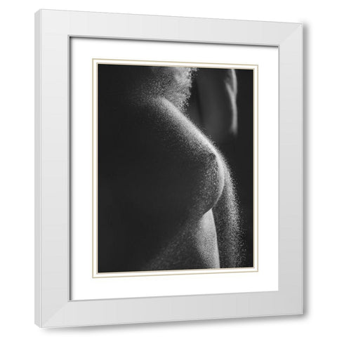 Sand On Me White Modern Wood Framed Art Print with Double Matting by Lazzarotti, Paolo