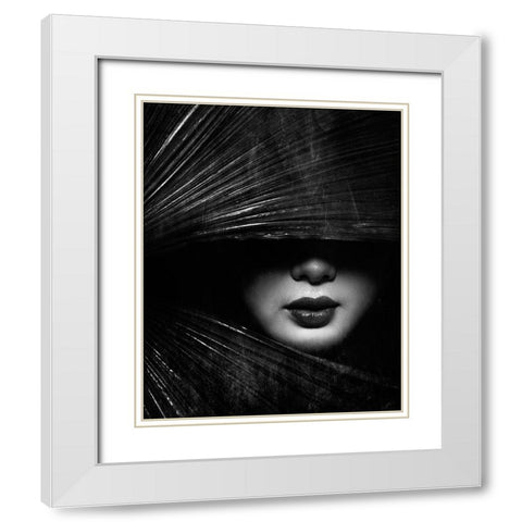 Untitled White Modern Wood Framed Art Print with Double Matting by Skip, Anthony