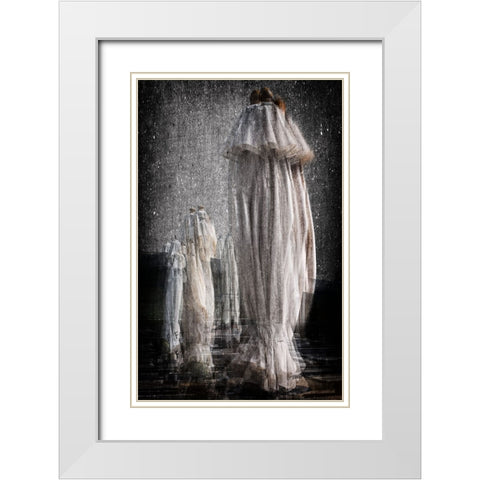 Ghosts Of Summer White Modern Wood Framed Art Print with Double Matting by Corte, Raffaele