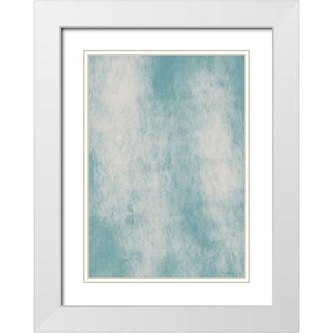 Abstract Sea White Modern Wood Framed Art Print with Double Matting by 1x Studio II