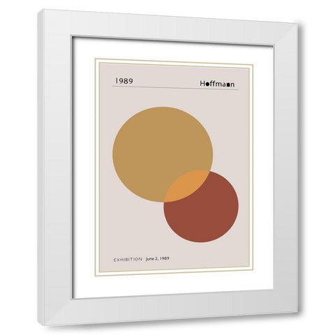 1989 Hoffman White Modern Wood Framed Art Print with Double Matting by 1x Studio II