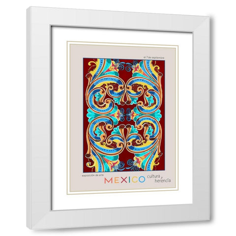 Mexico City Art Basel White Modern Wood Framed Art Print with Double Matting by 1x Studio II