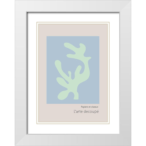 Larte Decoupac White Modern Wood Framed Art Print with Double Matting by 1x Studio II