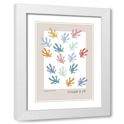 Summer Cut Out White Modern Wood Framed Art Print with Double Matting by 1x Studio II