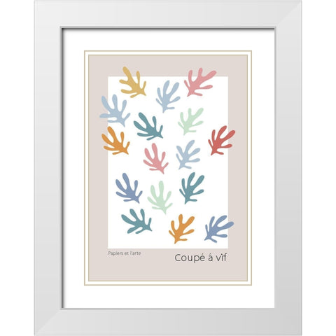 Summer Cut Out White Modern Wood Framed Art Print with Double Matting by 1x Studio II