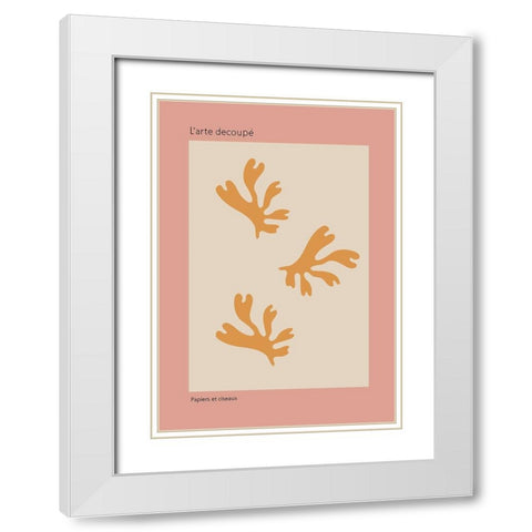 Summer Trois White Modern Wood Framed Art Print with Double Matting by 1x Studio II