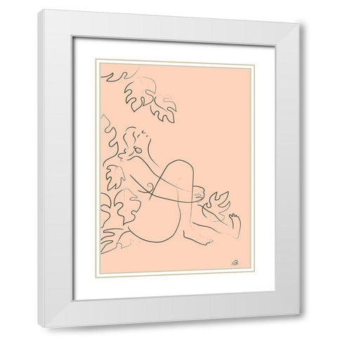 Embrace Nature White Modern Wood Framed Art Print with Double Matting by 1x Studio II