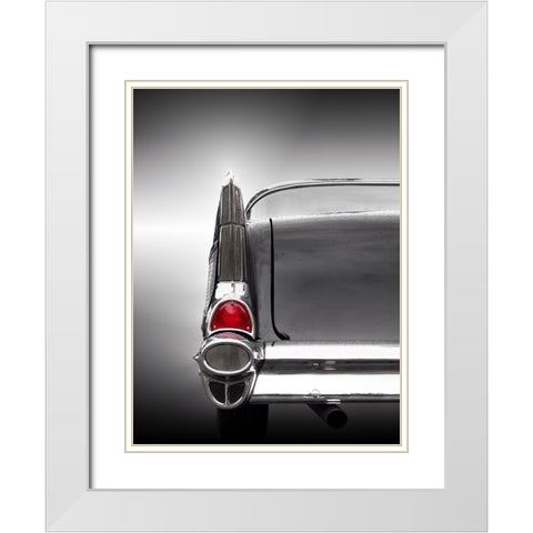 Us Classic Car 1957 Bel Air White Modern Wood Framed Art Print with Double Matting by Gube, Beate