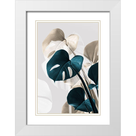 Monstera Creative 10 White Modern Wood Framed Art Print with Double Matting by 1x Studio III