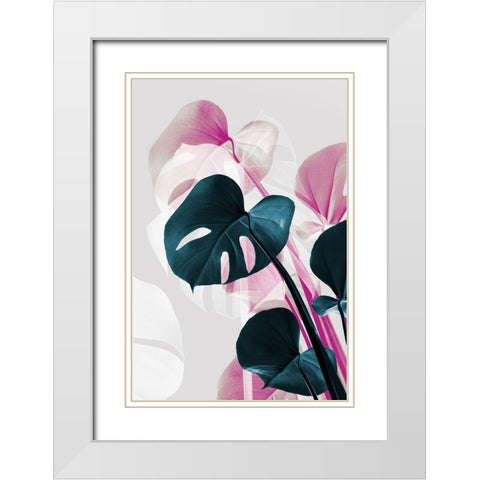 Monstera Creative 12 White Modern Wood Framed Art Print with Double Matting by 1x Studio III