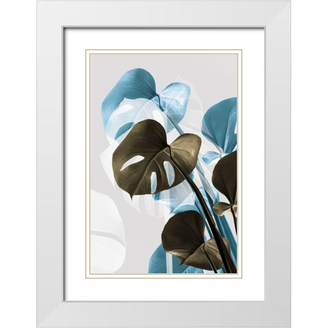 Monstera Creative 13 White Modern Wood Framed Art Print with Double Matting by 1x Studio III