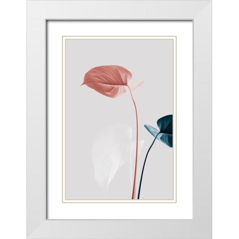 Monstera Creative 25 White Modern Wood Framed Art Print with Double Matting by 1x Studio III