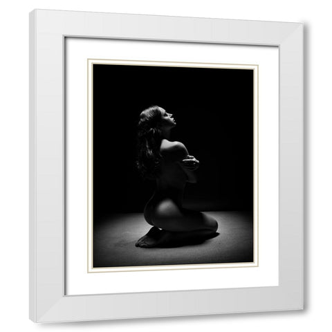 Under The Light White Modern Wood Framed Art Print with Double Matting by Yang, James