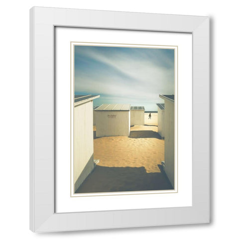 Fresh Air White Modern Wood Framed Art Print with Double Matting by Huybrighs, Marc