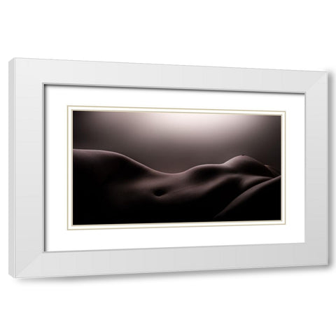 Bodyscape White Modern Wood Framed Art Print with Double Matting by Li Causi, Gianluca