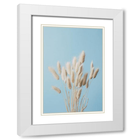 Bunny Grass No 3 White Modern Wood Framed Art Print with Double Matting by 1x Studio III