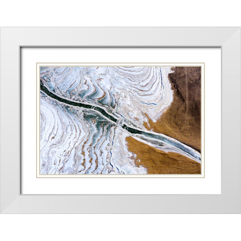 Land Of Ice And Snow White Modern Wood Framed Art Print with Double Matting by SPIDER