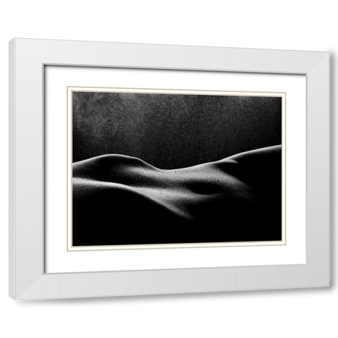 The Mist White Modern Wood Framed Art Print with Double Matting by Yang, James