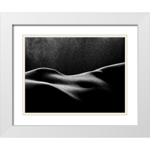 The Mist White Modern Wood Framed Art Print with Double Matting by Yang, James