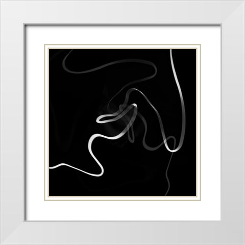 Close Relationship White Modern Wood Framed Art Print with Double Matting by Claes, Gilbert