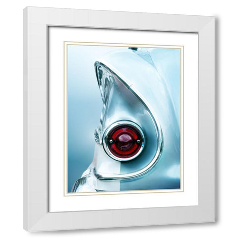 Us Classic Car 1958 Brookwood White Modern Wood Framed Art Print with Double Matting by Gube, Beate