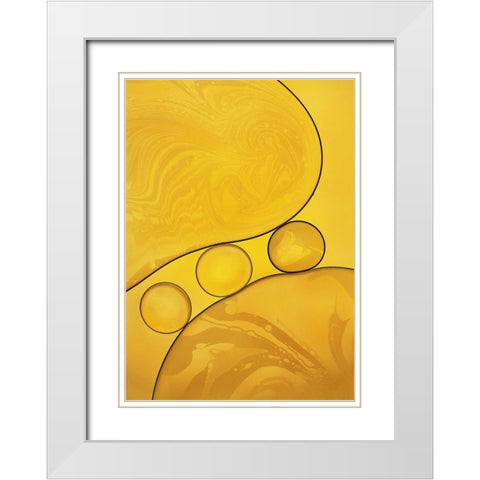 Untitled White Modern Wood Framed Art Print with Double Matting by Swidan, Hazem