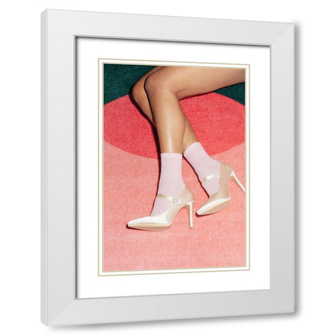 Chill with Me White Modern Wood Framed Art Print with Double Matting by 1x Studio III