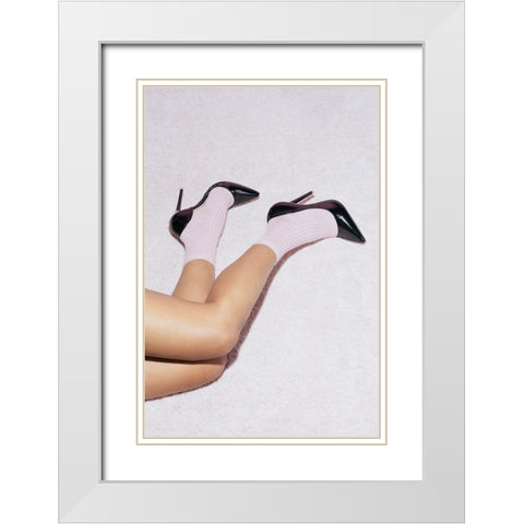Pink Dreams #01 White Modern Wood Framed Art Print with Double Matting by 1x Studio III