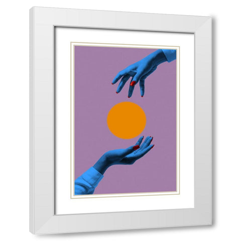 Chosen No 02 White Modern Wood Framed Art Print with Double Matting by 1x Studio III