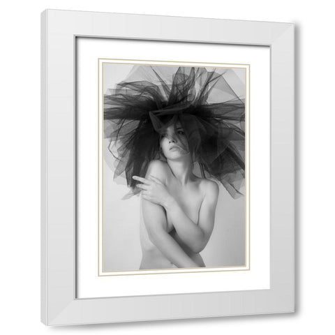 Mary White Modern Wood Framed Art Print with Double Matting by Franke, Ruth
