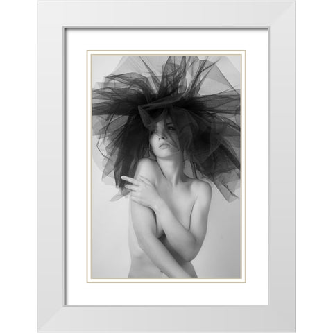 Mary White Modern Wood Framed Art Print with Double Matting by Franke, Ruth