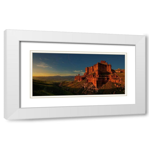 Small Canyon White Modern Wood Framed Art Print with Double Matting by Martin Castan, David