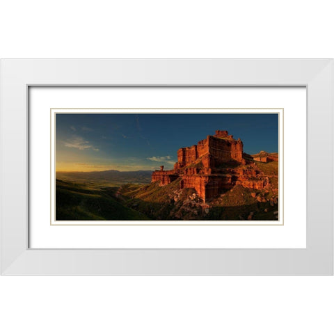 Small Canyon White Modern Wood Framed Art Print with Double Matting by Martin Castan, David