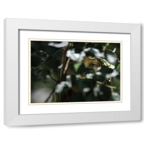 Ma Io Saraandsup2; La Stessa White Modern Wood Framed Art Print with Double Matting by Anghileri, Marina