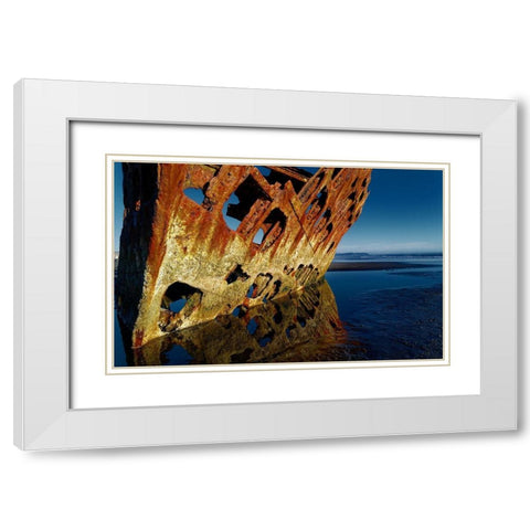 Death Still Waits White Modern Wood Framed Art Print with Double Matting by Mccleave, Thomas