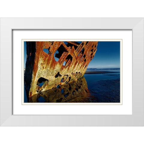 Death Still Waits White Modern Wood Framed Art Print with Double Matting by Mccleave, Thomas