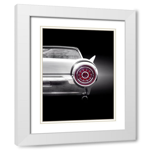Us Classic Car 1963 Thunderbird Coupe White Modern Wood Framed Art Print with Double Matting by Gube, Beate