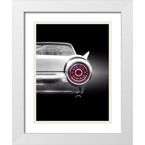 Us Classic Car 1963 Thunderbird Coupe White Modern Wood Framed Art Print with Double Matting by Gube, Beate