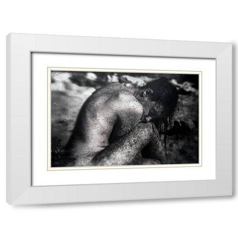 Watermark White Modern Wood Framed Art Print with Double Matting by Bousca, Bogdan