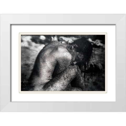 Watermark White Modern Wood Framed Art Print with Double Matting by Bousca, Bogdan
