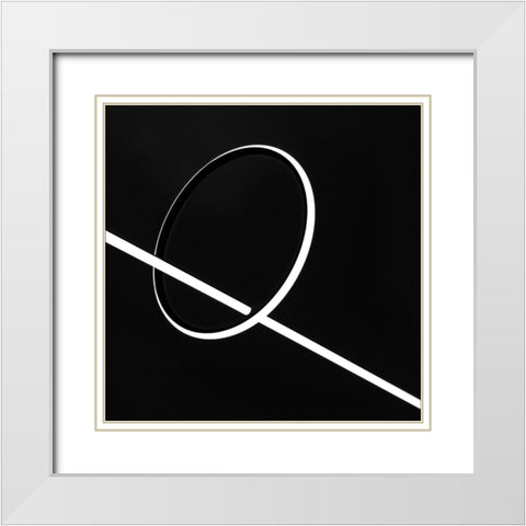 Connection Between Light And Darkness... White Modern Wood Framed Art Print with Double Matting by Claes, Gilbert
