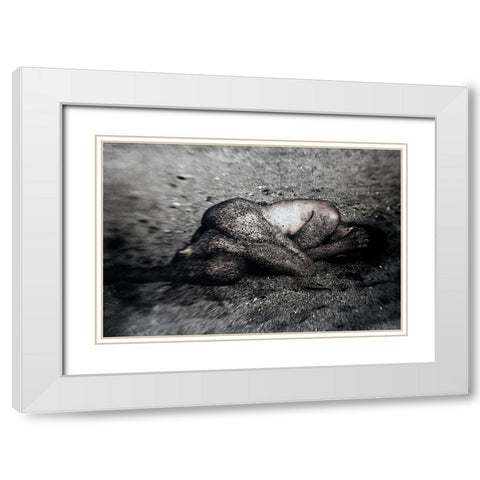 Mixing White Modern Wood Framed Art Print with Double Matting by Bousca, Bogdan