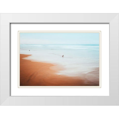 The Beach White Modern Wood Framed Art Print with Double Matting by Lichtbildidealisten