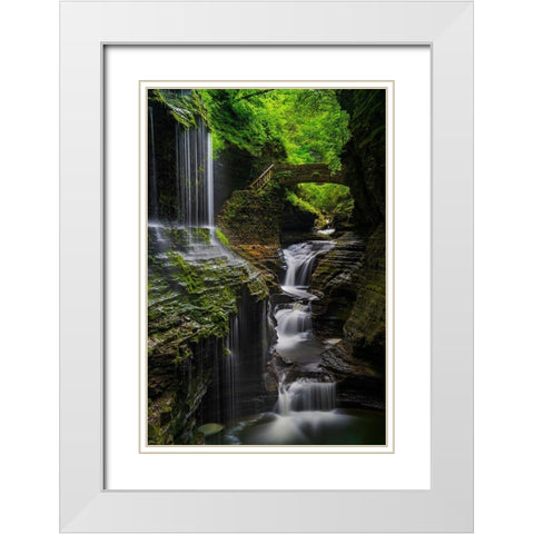 The Elven Kingdom White Modern Wood Framed Art Print with Double Matting by Ghosh, Tanumoy