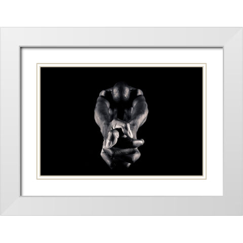 K.E.Iii White Modern Wood Framed Art Print with Double Matting by Huber, Markus