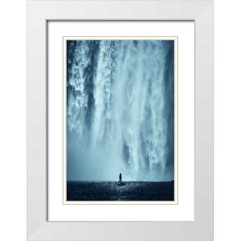 Be Like Water White Modern Wood Framed Art Print with Double Matting by Souhuwat, Leroy