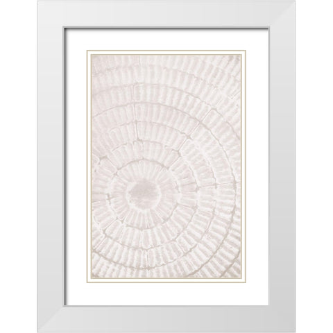 Pattern_plate_1 White Modern Wood Framed Art Print with Double Matting by 1x Studio III